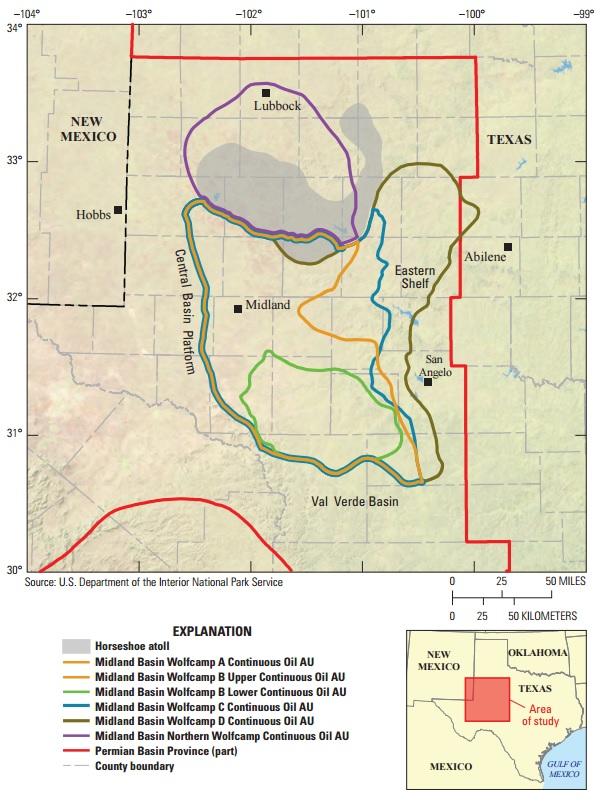 USGS Estimates 20 Billion Barrels of Oil in Texas’ Wolfcamp Shale Formation