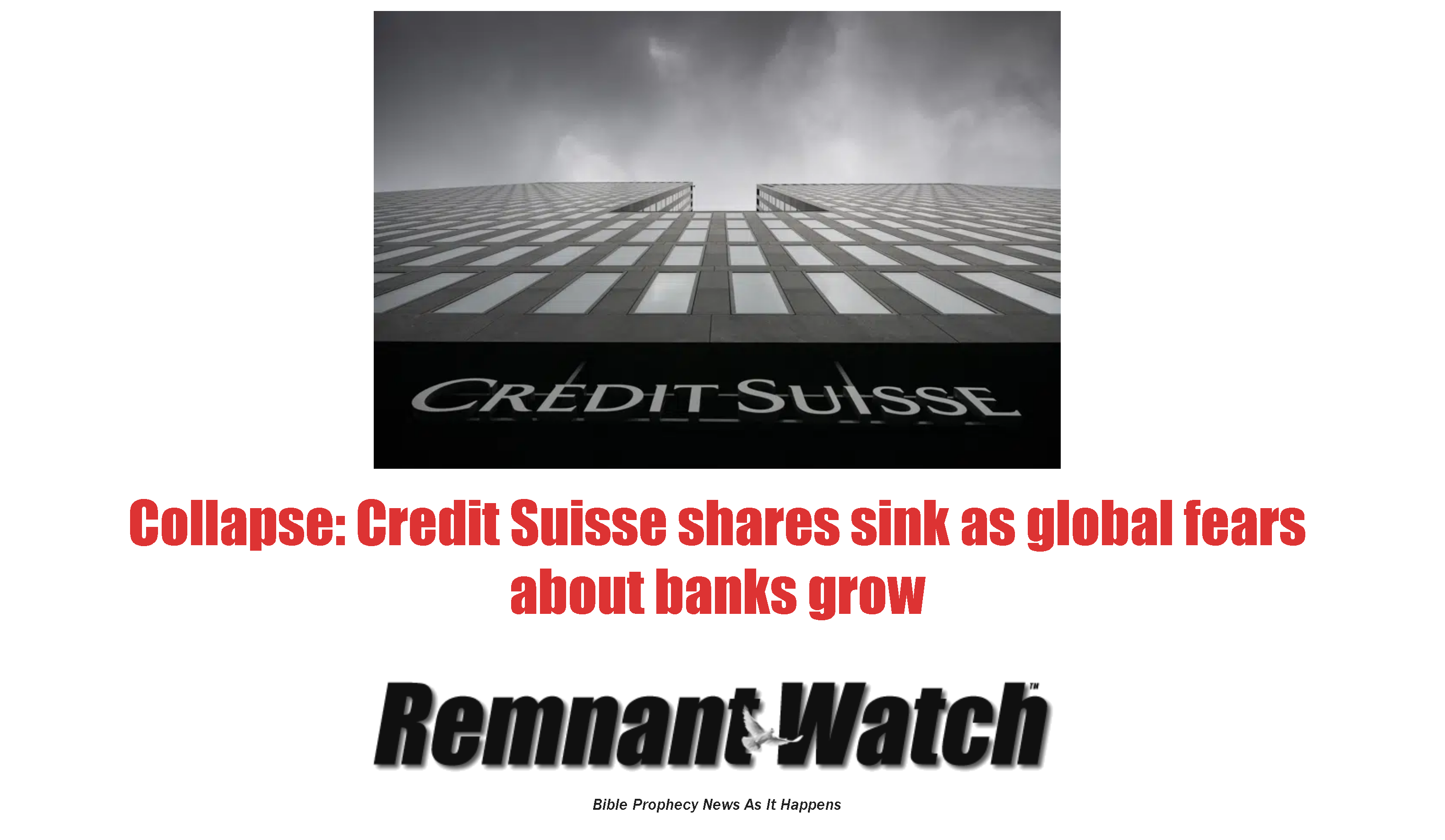 Remnant Watch! - Bible Prophecy News As It Happens